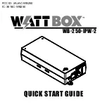 Предварительный просмотр 1 страницы WattBox WB-250-IPW-2 Quick Start Manual