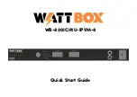 Предварительный просмотр 1 страницы WattBox WB-800ICH1U-IPVM-8 Quick Start Manual