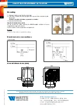 Предварительный просмотр 4 страницы Watts Industries 22CX Series Manual