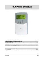 Watts Industries CLIMATIC CONTROL-H Installation And User Manual preview