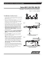 Предварительный просмотр 1 страницы Watts Industries FEBCO 805Y Series Installation Instructions