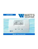 Watts Industries Thermostat User Manual preview