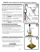 Preview for 8 page of Watts Premier RO-PURE 531401 Installation, Operation And Maintenance Manual