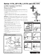 Preview for 1 page of Watts 1170 Series Installation Instructions