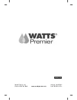 Preview for 8 page of Watts 500800 Installation And Operating Instructions Manual