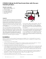 Предварительный просмотр 2 страницы Watts 672GD-20 Manual