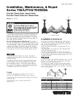 Preview for 1 page of Watts 709 Series Installation, Maintenance & Repair