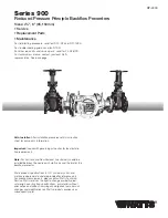 Preview for 1 page of Watts 900 Series Quick Manual