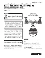 Preview for 1 page of Watts 909 Series Instruction, Installation, Maintenance And Repair Manual