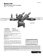 Предварительный просмотр 1 страницы Watts 919 Series Manual