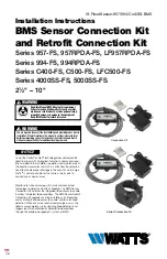 Preview for 1 page of Watts 957-FS Series Installation Instructions Manual