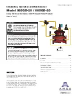 Preview for 1 page of Watts 985GD-20 Installation, Operation And Maintenance Manual