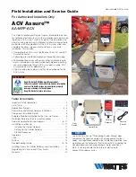 Preview for 1 page of Watts AA-MFP-ACV Manual