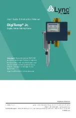 Watts AERCO DigiTemp Jr. V23 User Manual/Instruction Manual preview