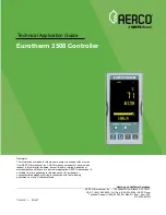 Watts AERCO Eurotherm 3508 Technical Application Manual preview