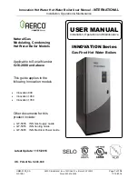 Watts Aerco Innovation 800 User Manual preview