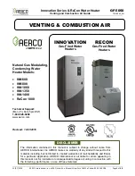 Preview for 1 page of Watts Aerco Innovation Series Manual