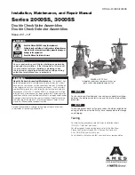 Предварительный просмотр 1 страницы Watts AMES 2000SS Series Instruction, Installation, Maintenance And Repair Manual