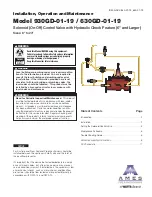 Preview for 1 page of Watts AMES 630GD-01-19 Installation, Operation And Maintenance Instructions