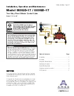 Watts AMES 660GD-17 Installation, Operation And Maintenance Manual preview