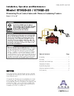 Preview for 1 page of Watts AMES 679GD-20 Installation, Operation And Maintenance Manual