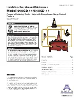 Предварительный просмотр 1 страницы Watts AMES 910GD-11 Installation, Operation And Maintenance Manual