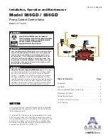 Watts Ames 986GD Installation, Operation And Maintenance Manual preview