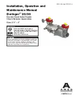 Watts AMES Deringer 20 Installation, Operation And Maintenance Manual preview