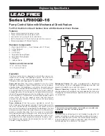 Предварительный просмотр 2 страницы Watts AMES LF680GD-16 Series Manual