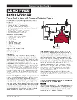 Preview for 2 page of Watts AMES LF681GD Series Manual