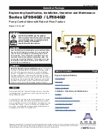 Preview for 1 page of Watts AMES LF684GD Series Manual