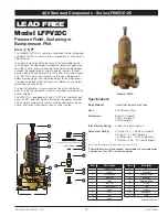 Preview for 10 page of Watts AMES LF685GD-20 Series Manual