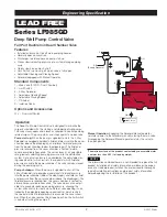 Предварительный просмотр 2 страницы Watts AMES LF685GD Series Installation, Operation And Maintenance Manual