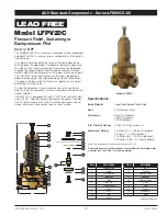 Preview for 10 page of Watts AMES LF985GD-20 Series Manual