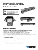 Preview for 1 page of Watts Dead Level Series Instructions For Installing