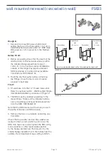 Предварительный просмотр 10 страницы Watts ENWARE FHS001 Installation And Maintenance Instructions Manual