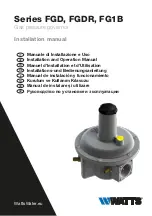 Watts FG1B Series Installation Manual предпросмотр