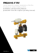 Предварительный просмотр 1 страницы Watts FRG3015-F RV Installation And Operating Manual