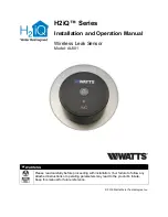 Watts H2iQ AU001 Installation And Operation Manual preview