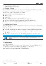 Preview for 3 page of Watts HKF 8180 Operating Instructions Manual