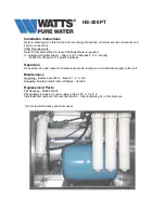 Предварительный просмотр 2 страницы Watts HS-200 PT Installation Instructions Manual