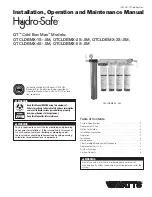 Watts Hydro-Safe QTCLDBMX-1S-.5M Installation, Operation And Maintenance Manual preview