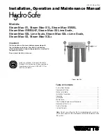 Watts Hydro-Safe Steam Max-S1 Installation, Operation And Maintenance Manual preview