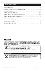 Предварительный просмотр 2 страницы Watts IntelliFlow A2C-SC Installation Instructions Manual