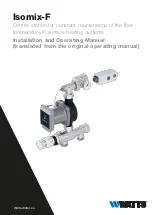 Предварительный просмотр 1 страницы Watts Isomix-F Installation And Operating Manual