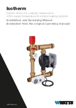 Watts Isotherm Installation And Operating Manual preview