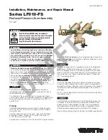 Preview for 1 page of Watts LF919-QT-FS Instruction, Installation, Maintenance And Repair Manual