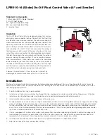 Предварительный просмотр 2 страницы Watts LFM110-14 Installation, Operation And Maintenance Instructions