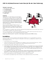 Предварительный просмотр 2 страницы Watts LFM113-40 Installation, Operation And Maintenance Manual