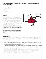 Предварительный просмотр 2 страницы Watts LFM114-3 Installation Operation & Maintenance